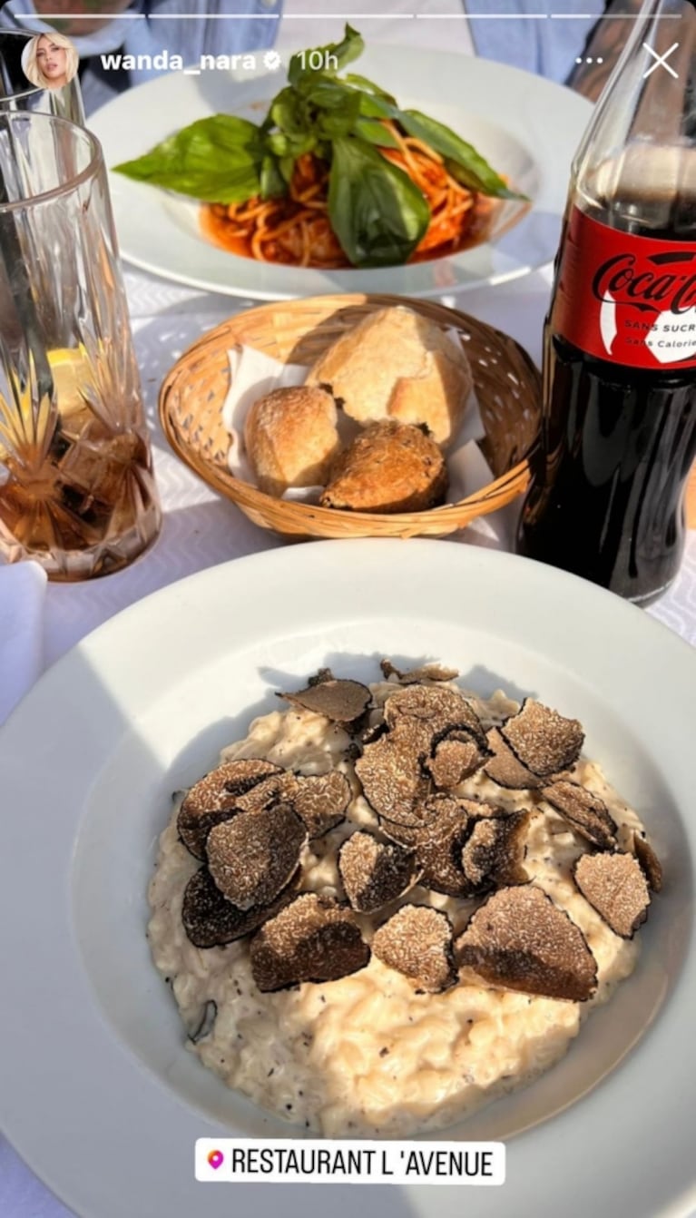 Wanda Nara pidió el plato más caro del mundo en París: cuánto cuesta el risotto de trufas negras