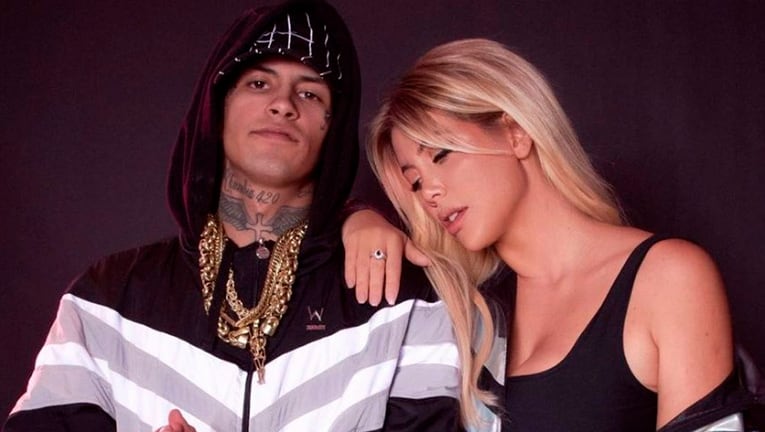 Wanda Nara piropeó picante a L-Gante al ver las candentes imágenes de su videoclip El último romántico.