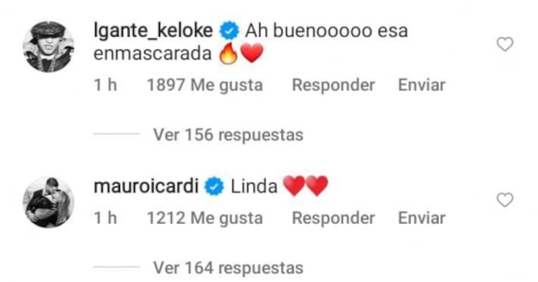 Wanda Nara publicó sensuales fotos y recibió mensajes de Mauro Icardi y L-Gante