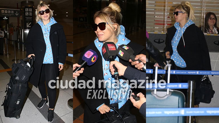 Wanda Nara se fue de Argentina rumbo a Turquía (Fotos: Movilpress). 