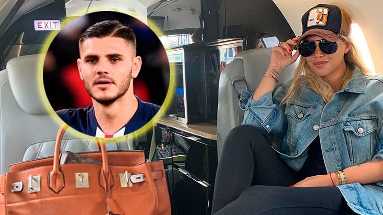 Wanda Nara se mostró desde el vuelo privado antes de ver a Mauro Icardi en la final de la Champions League: Ahí vamos