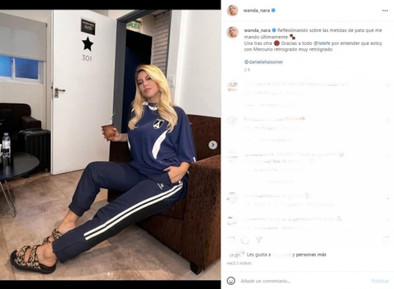 Wanda Nara subió una foto junto a Oriana Sabatini y tuvo que pedir disculpas a Telefe