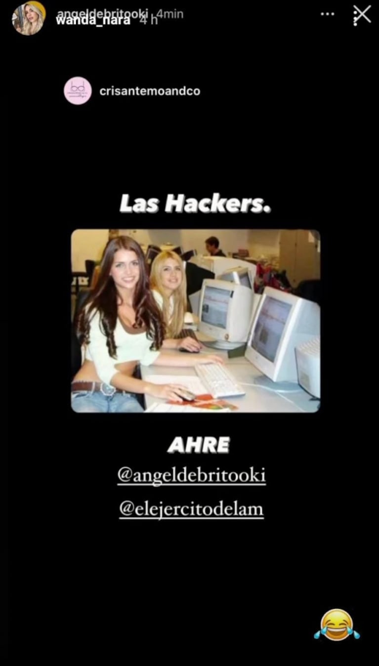 Wanda Nara usó un meme con Zaira para burlarse del hackeo a su cuenta