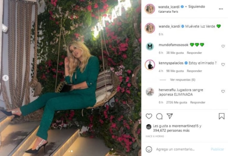 Wanda Nara volvió a coincidir en su "fetiche fashion" con la China Suárez: "Muévete luz verde"