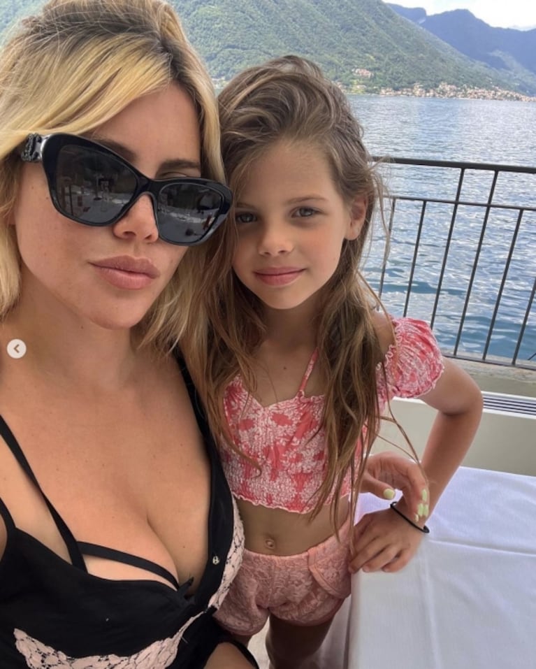 Wanda Nara volvió de las Maldivas y se instaló en su mansión de Lago di Como