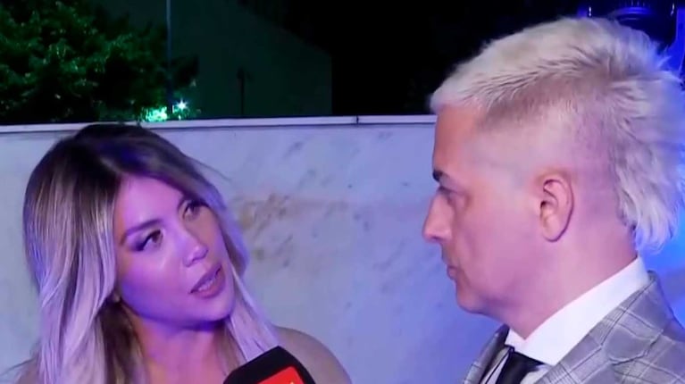 Wanda Nara y Ángel de Brito (Foto: captura América)