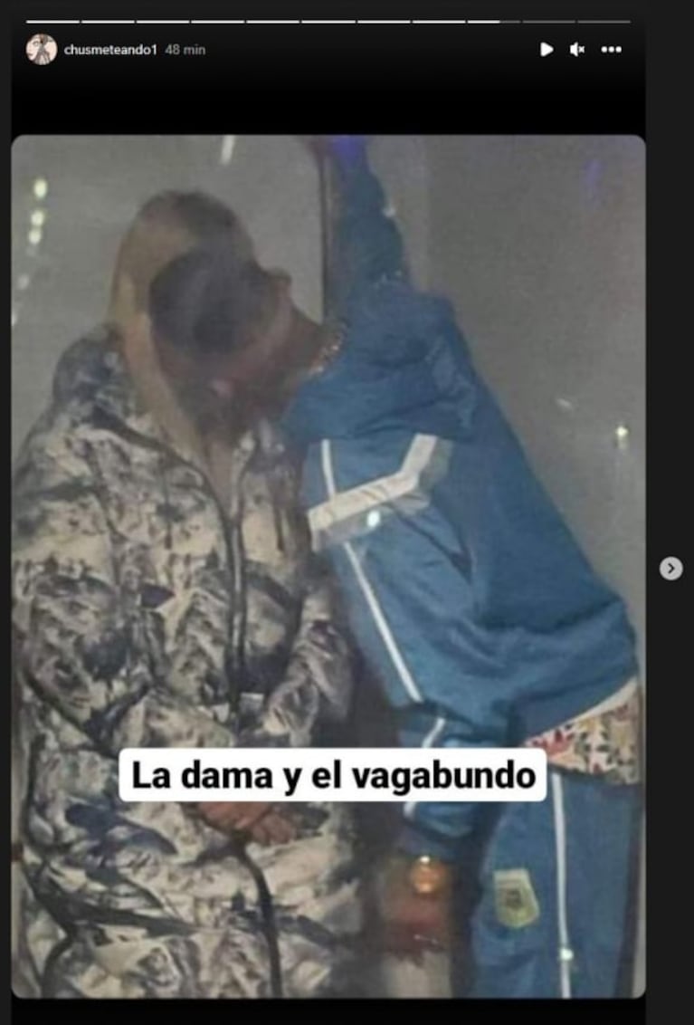 Wanda Nara y L-Gante: apasionado beso a la madrugada en un boliche