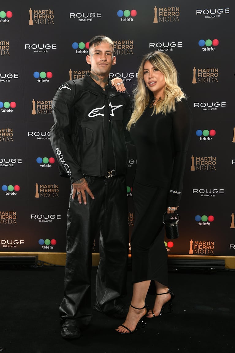 Wanda Nara y L-Gante en los Martín Fierro de la Moda (Foto: prensa Telefe/Adrián Díaz Bernini)