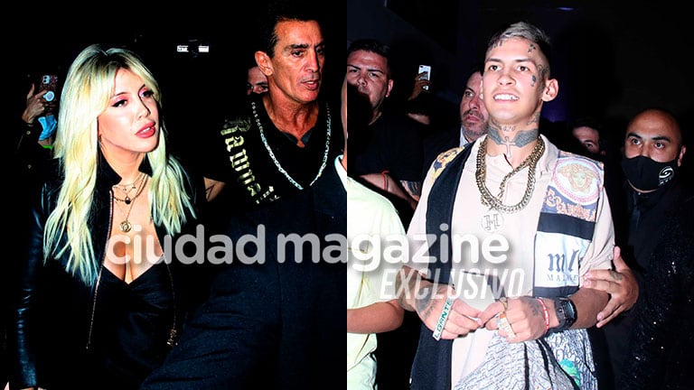 Wanda Nara y L-Gante protagonizaron momentos tensos en el evento (Fotos: Movilpress).