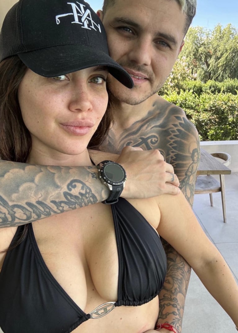 Wanda Nara y Mauro Icardi aterrizaron en Argentina: su audaz e íntima sesión de fotos juntos