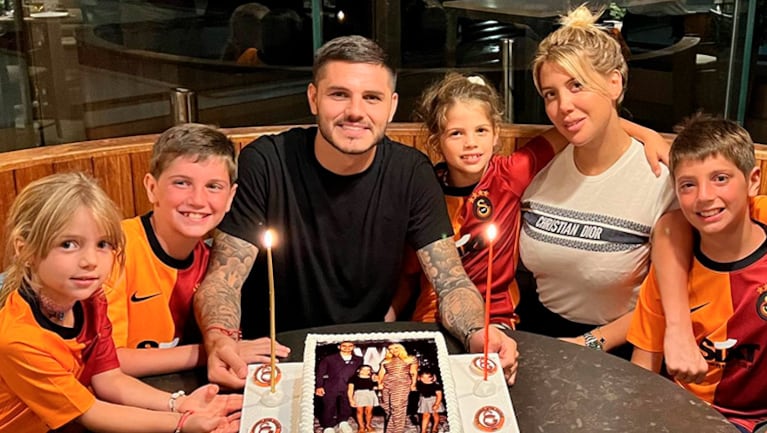 Wanda Nara y Mauro Icardi cerraron una sala de cine para sus hijos.