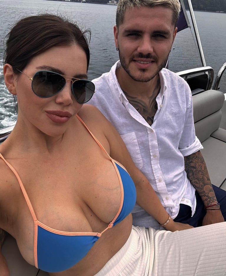 Wanda Nara y Mauro Icardi cuando estaban enamorados.