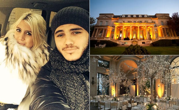 Wanda Nara y Mauro Icardi. (Fotos: Twitter y Web)