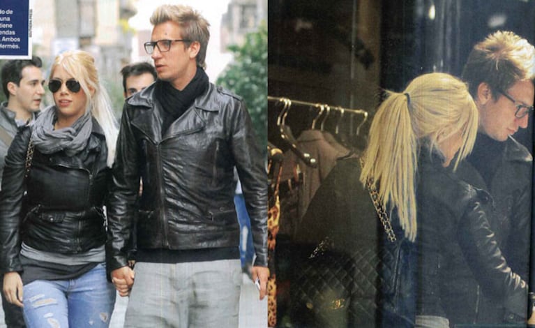 Wanda Nara y Maxi López, de shopping por Milán (Foto: Revista Caras). 