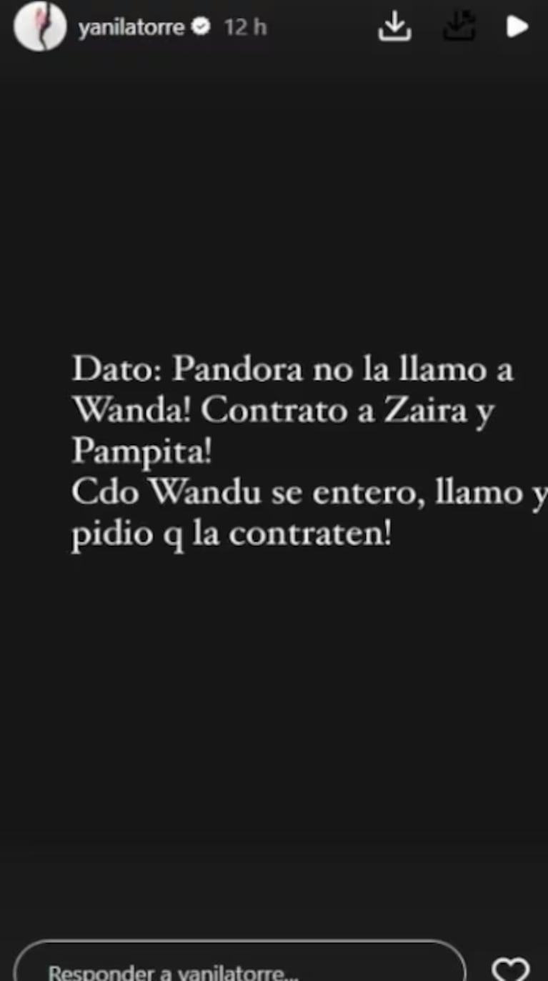 Wanda se bajó de un trabajo a último momento y estalló el escándalo.