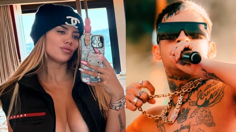 Wanda se refirió a su foto hot, ¿para L-Gante? Foto: IG | wanda_nara | lgante_keloke