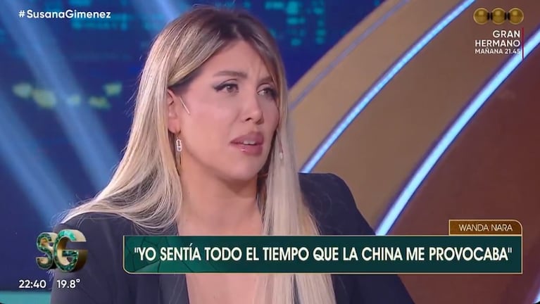 Wanda siente que China la provoca.