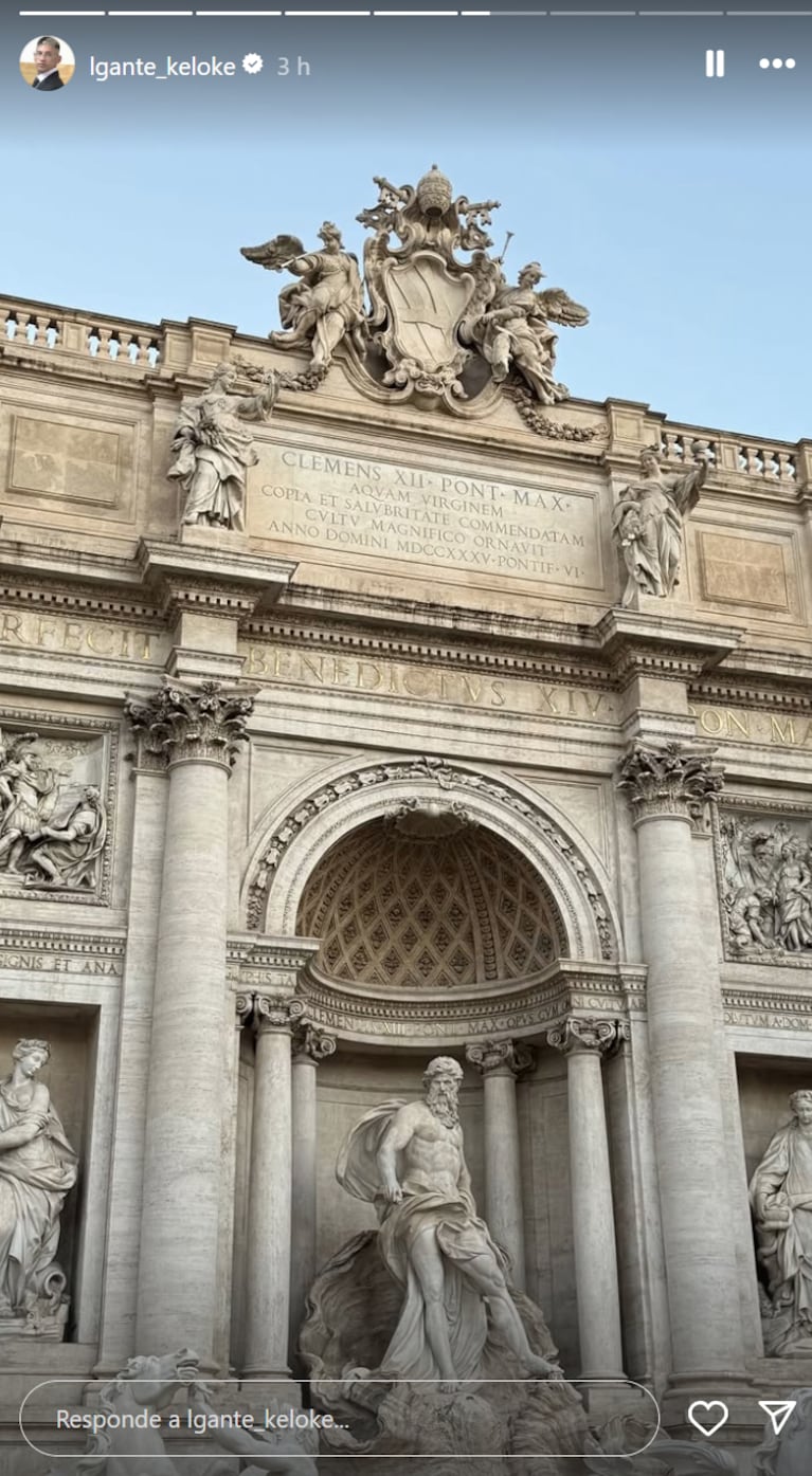 Wanda y L-Gante en el Vaticano.