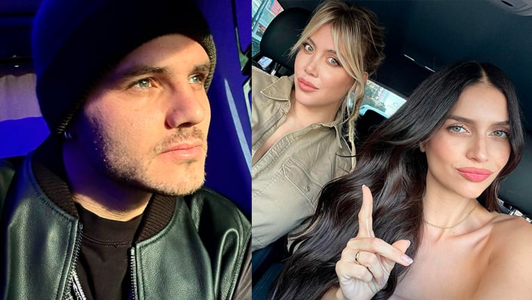 Wanda y Zaira Nara le dedicaron este llamativo mensaje a Mauro Icardi por sus "labios deshidratados".