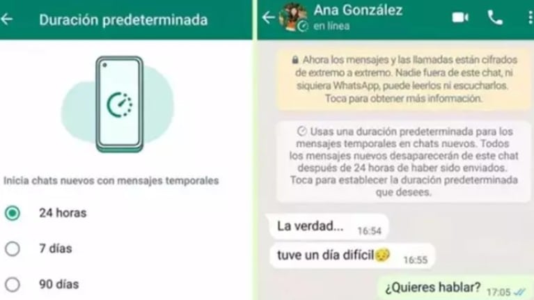 WhatsApp desarrolla una opción para evitar el guardado de ciertos mensajes temporales en Android