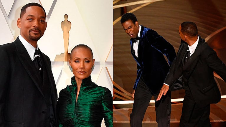 Will Smith y Chris Rock protagonizaron un escándalo en los Oscar 2022.Fotos: AFP.