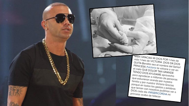 Wisin despidió a su beba de un mes con un triste mensaje (Foto: Instagram)