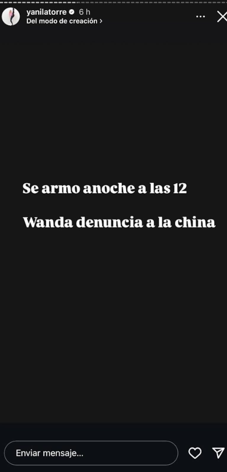 Yanina contó la pelea entre China y Wanda en el cumple de Francesca.