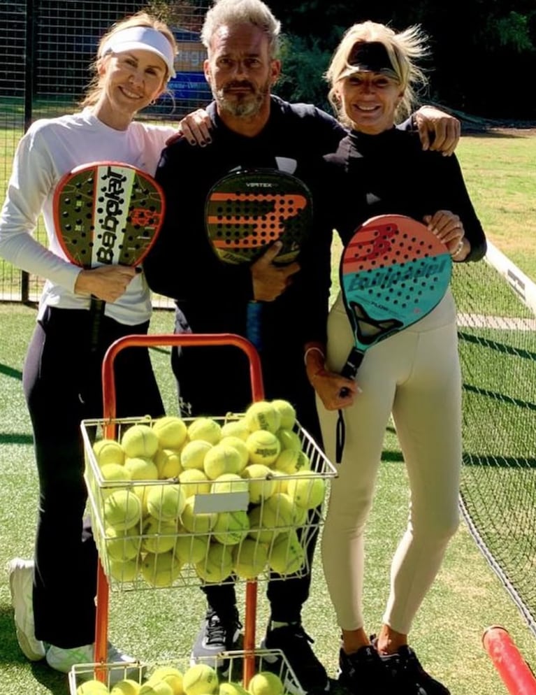 Yanina entrenando.