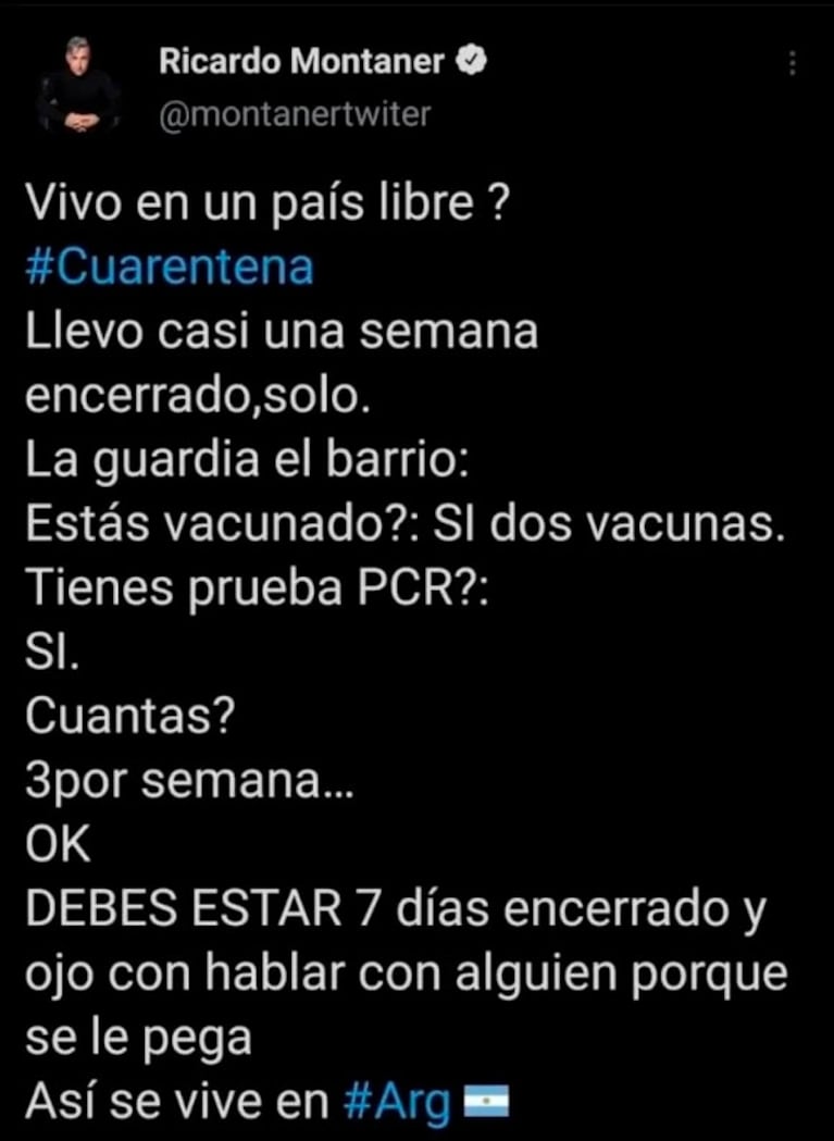 Yanina Latorre defendió a Ricardo Montaner tras las críticas que recibió por cuestionar la cuarentena: "Él se quejó y tiene derecho"