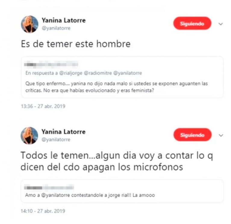 Yanina Latorre disparó fuerte contra Jorge Rial luego de que ironizara sobre el debut de su hija en el Bailando