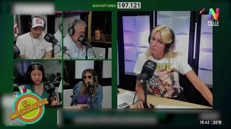 Yanina Latorre en su programa de radio.