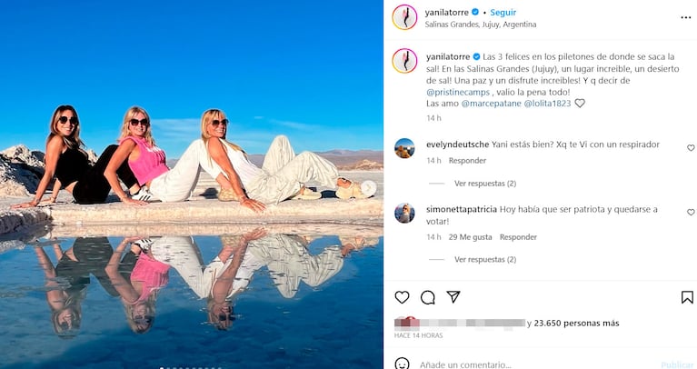 Yanina Latorre se descompensó durante sus vacaciones en Jujuy: “En la ambulancia, apunada”