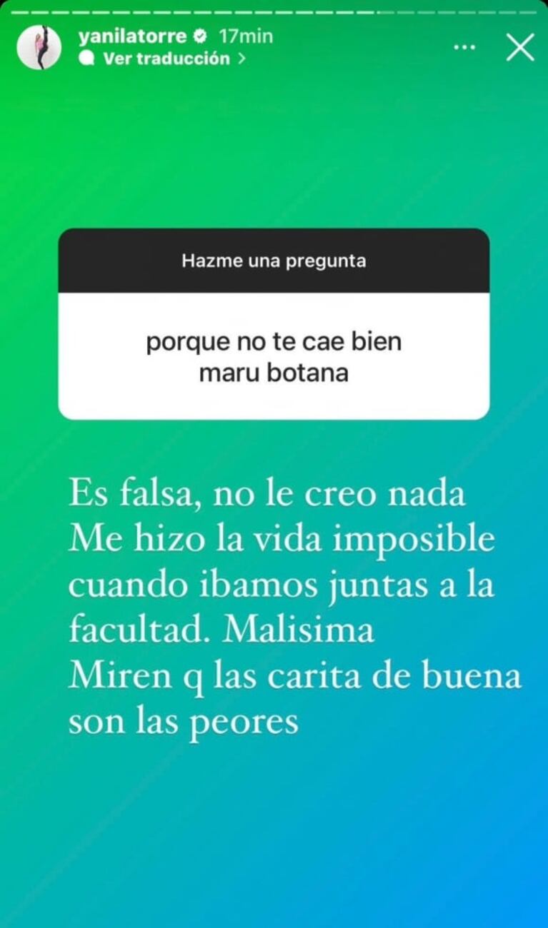 Yanina Latorre, sincera sobre por qué no tiene relación con sus suegros