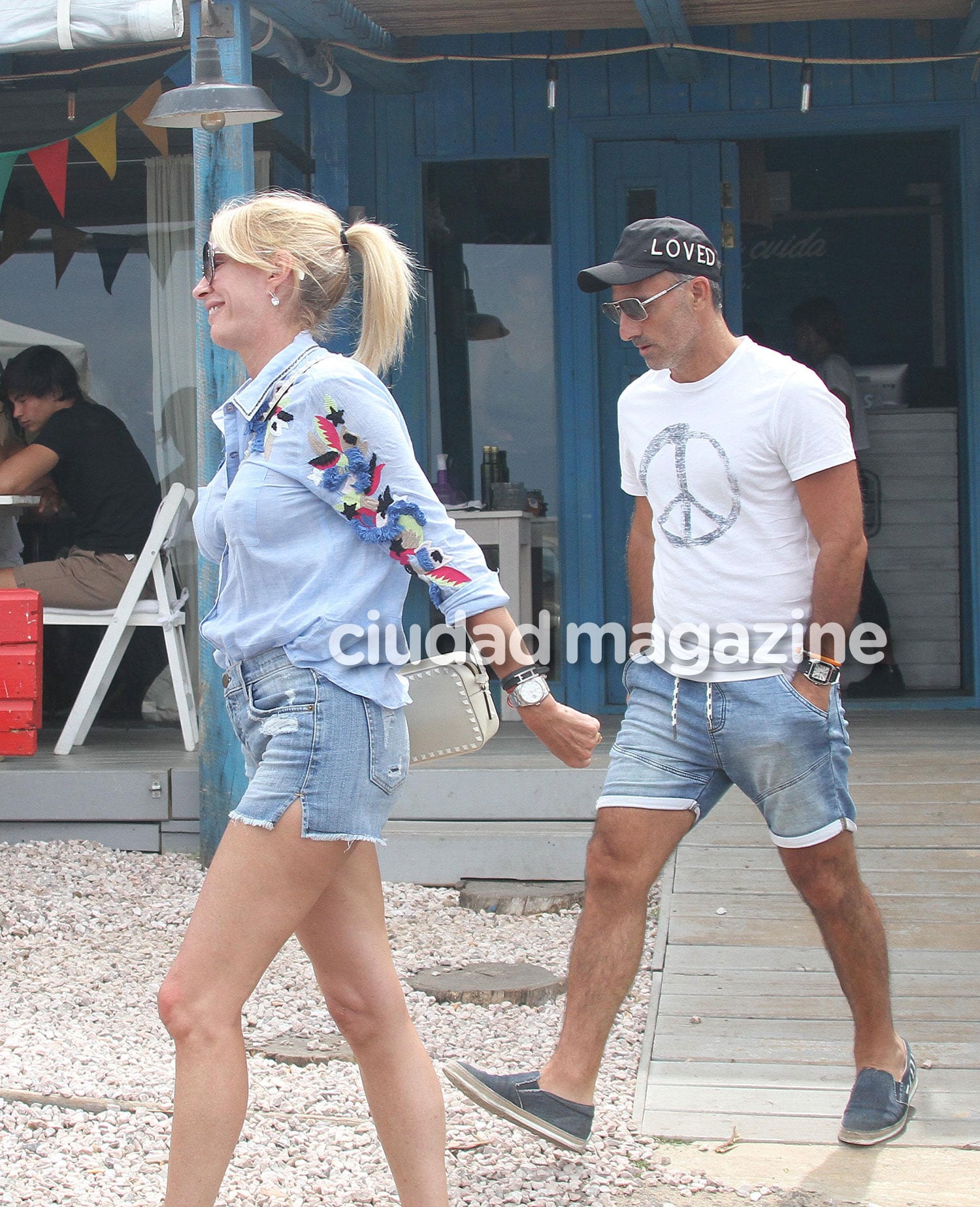 Yanina y Diego Latorre en Punta se mostraron unidos tras anunciar su separación (Fotos: GM Press).