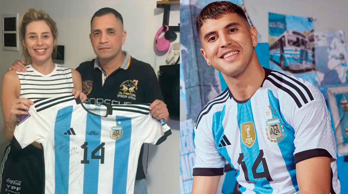 Yésica Frías se cansó y vendió los recuerdos de Qatar 2022 de Exequiel Palacios para pagar su departamento.