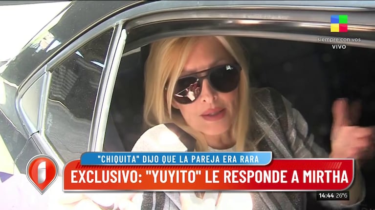 Yuyito González habló con Intrusos y le respondió a Mirtha Legrand.