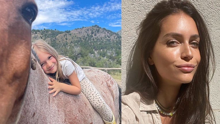 Zaira Nara compartió el conmovedor álbum de fotos de su hija mimando a su caballo.