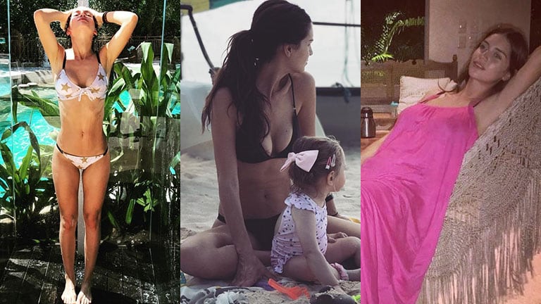 Zaira Nara, divina en Playa del Carmen junto a Malaika  (Fotos: Instagram).