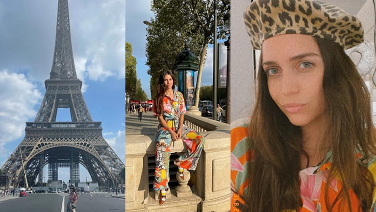 Zaira Nara se proclamó fanática de la Torre Eiffel.