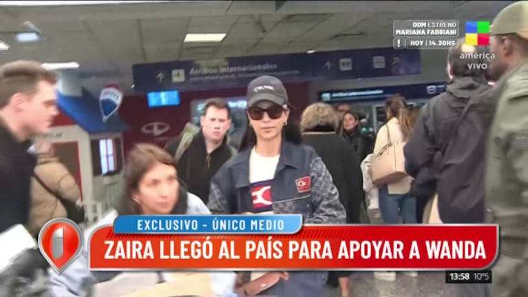Zaira Nara volvió a la Argentina y habló de la salud de su hermana Wanda: "Se dicen muchas cosas de más"