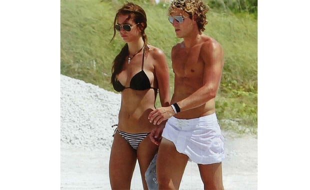 Zaira Nara y Diego Forlán planean una fiesta en la playa (Foto: revista Gente)