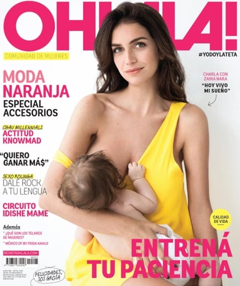 Zaira Nara y la tapa de revista más especial junto a Malaika: "Soy pudorosa, pero dar la teta es lo más"