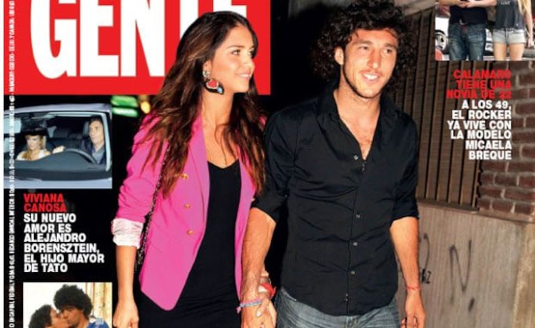 Zaira y Pico, de la mano. Romance confirmado. (Foto: revista Gente) 