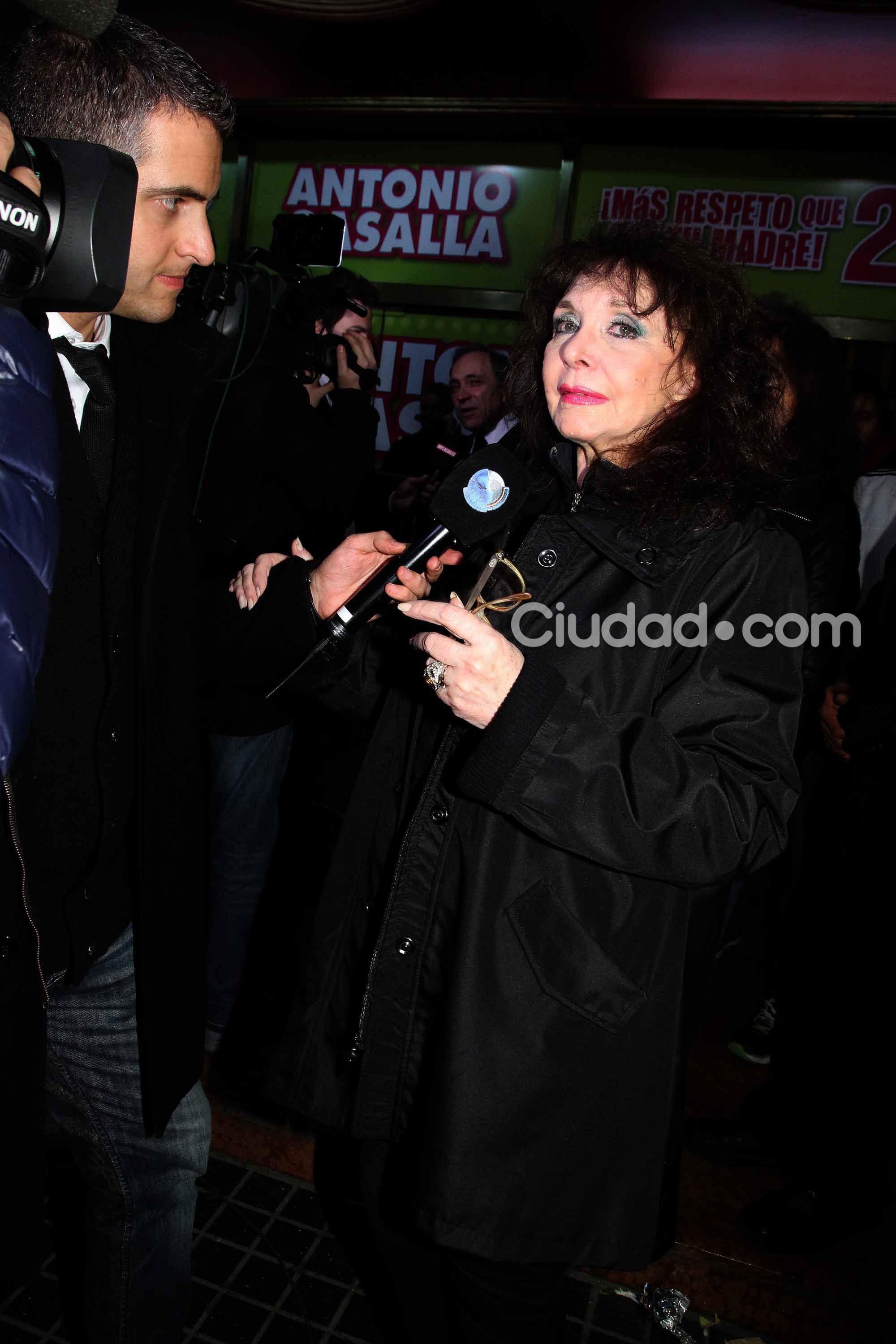 Zulma Faiad recordó con cariño a Alejandro Romay (Fotos: Movilpress).